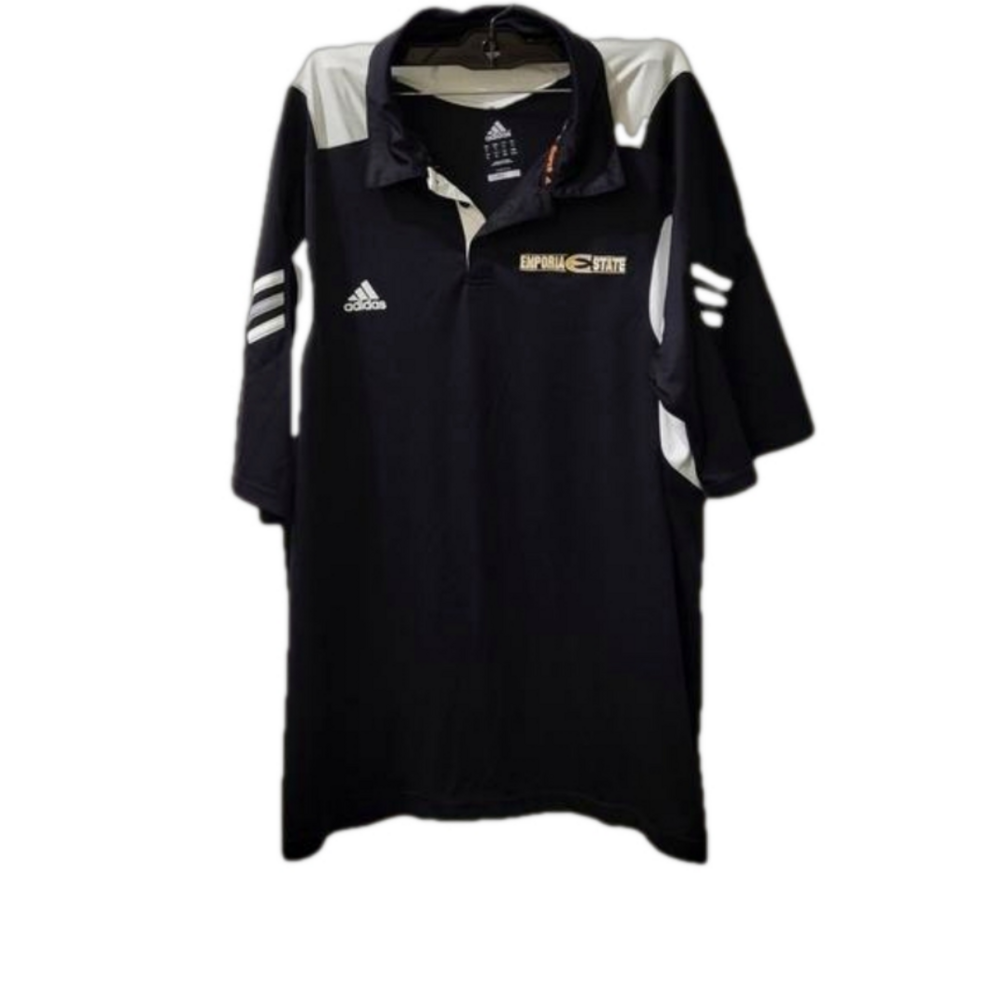 Adidas Mens Running Shirt With  Emporium State Logo  Black,White, Yellow...‎